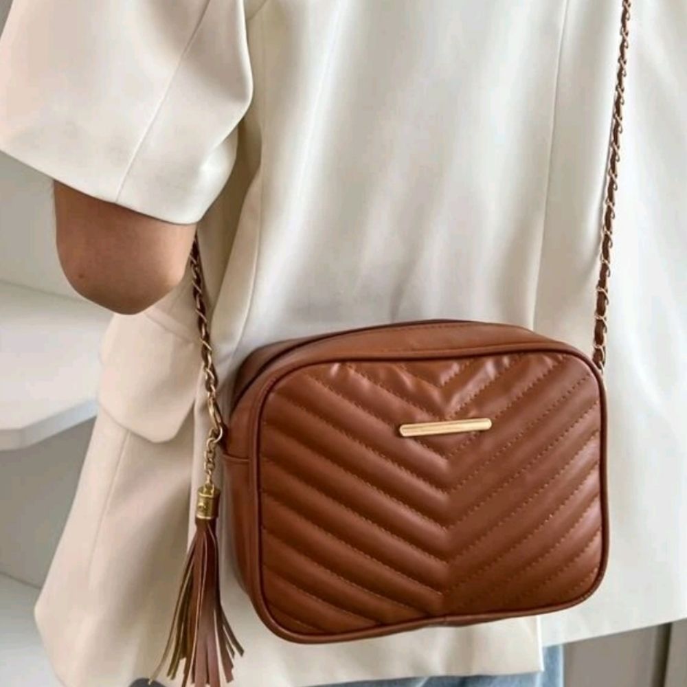 Mini Chevron Square Bag - Picture 6 of 9